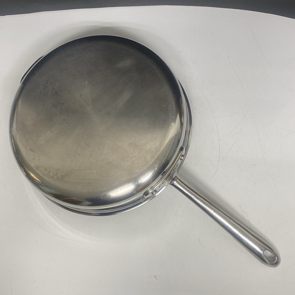 All Clad D3® Stainless Steel Saute Pan with Lid - Picture 10 of 17